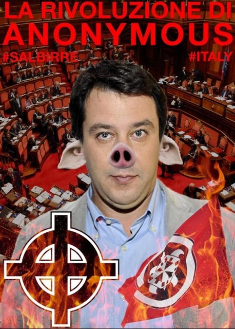 Anonymous attacca Salvini: online 70mila mail