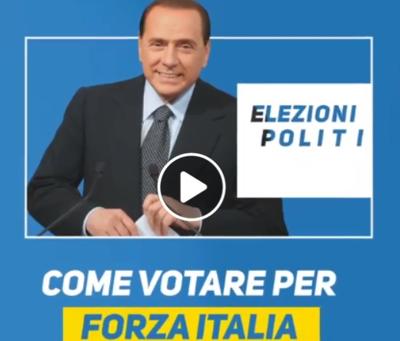 ELEZIONI 2018 "Ecco come si vota", video tutorial di Berlusconi