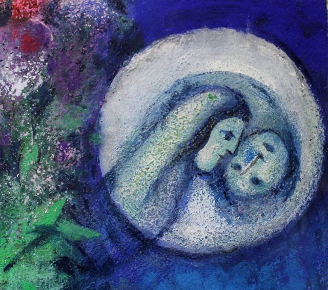 Marc Chagall - Le cinque candele (particolare), 1953-1956