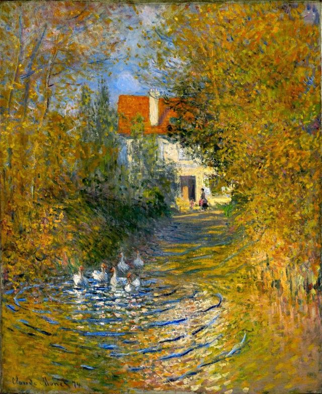 Claude Monet (1840-1926), Les Oies dans le ruisseau, 1874