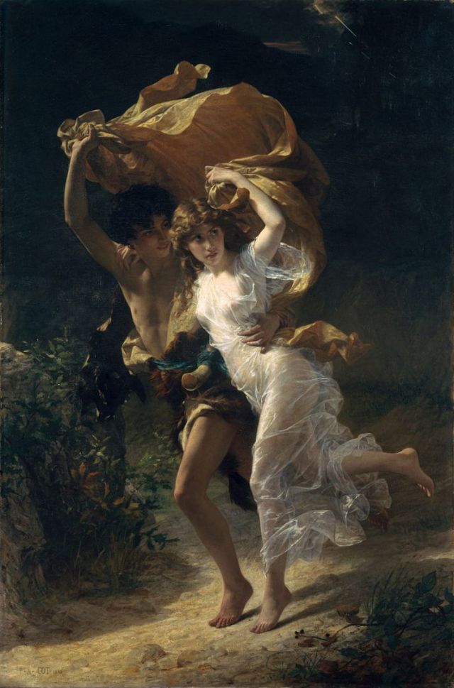 Pierre Auguste Cot – La Tempesta (Il Temporale) – 1880