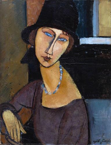 Amedeo Modigliani - Jeanne Hébuterne with Hat and Necklace