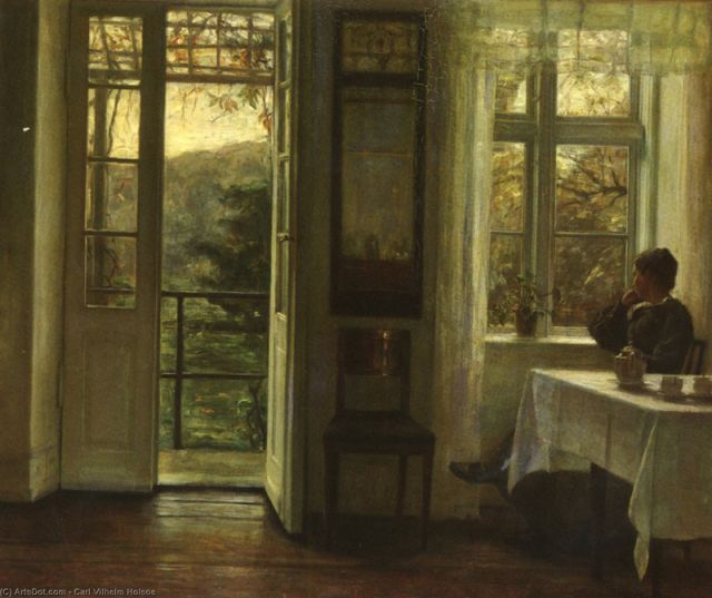 Carl Vilhelm Holsoe - At the window