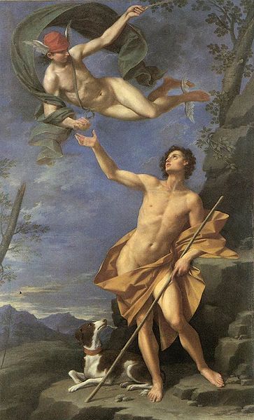 Creti Donato - Mercurio consegna a Paride la mela d'oro 