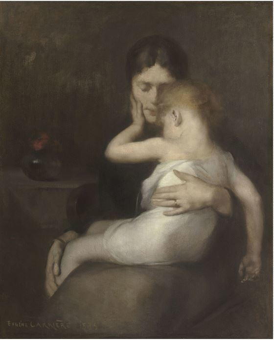 Il bambino malato di Eugène Carrière