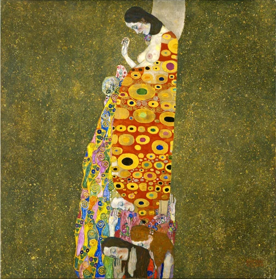 Gustav Klimt - Donna incinta, Stile Art Nouveau
