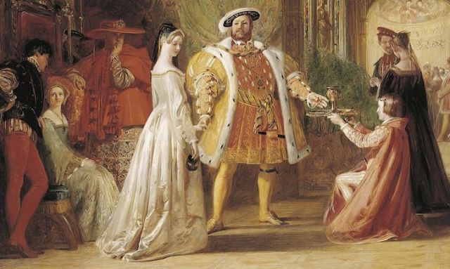Daniel Maclise La prima intervista di Enrico VIII con Anna Bolena