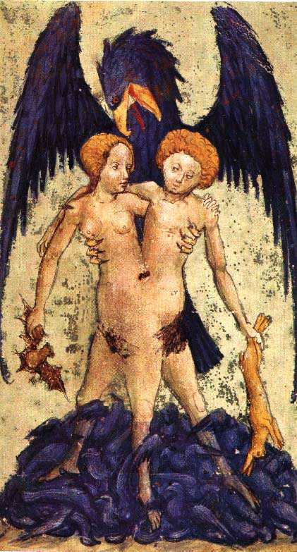 L'Androgino (illustrazione dall'Aurora Consurgens), simbolo del mercurio igneo, unione del «maschile-femminile»