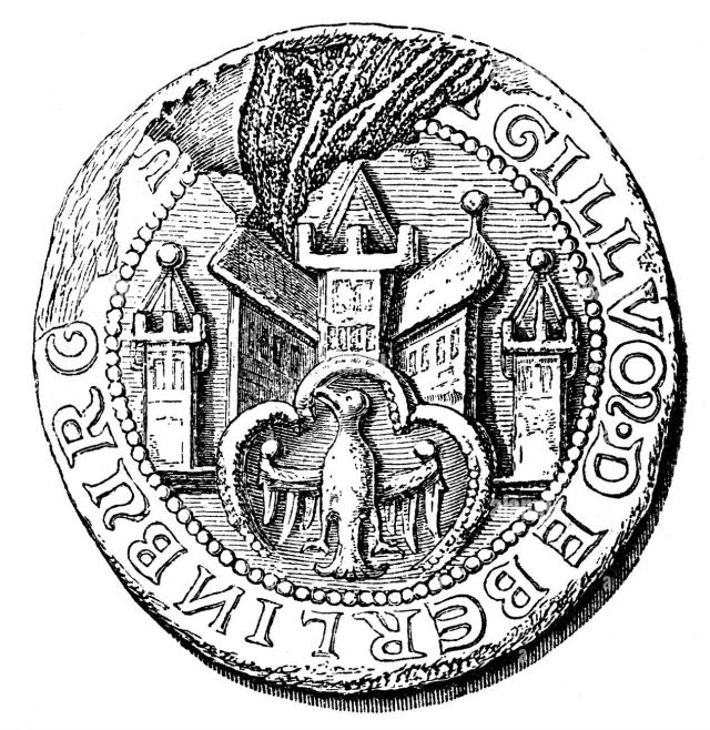 L'antico sigillo di Berlino del 1253 con l'aquila ascanide