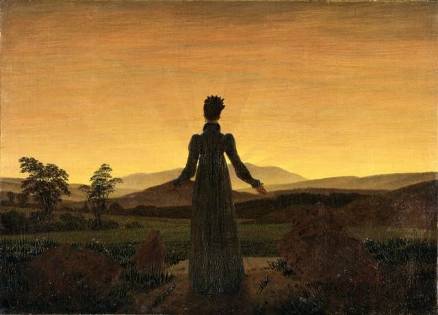 Caspar David Friedrich - la mujer ante el Sol Naciente