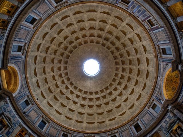 Cupola, con oculo, Pantheon, Roma