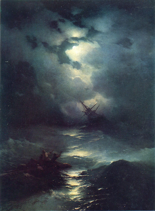 Storm in the North Sea, 1865 painting by Ivan Aivazovsky