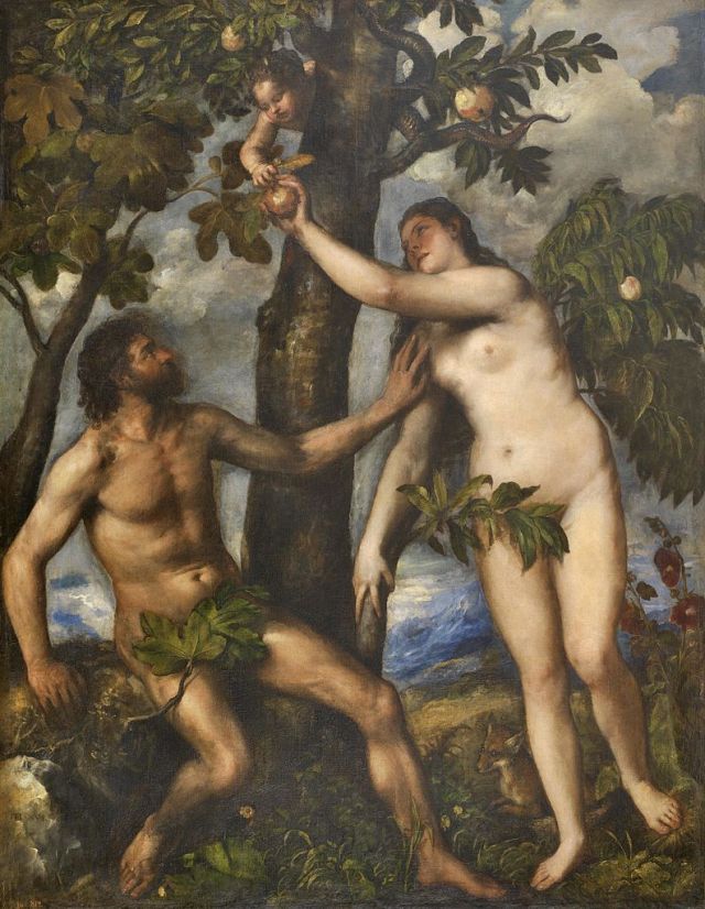 Tiziano Vecellio, Adamo ed Eva nel Paradiso terrestre