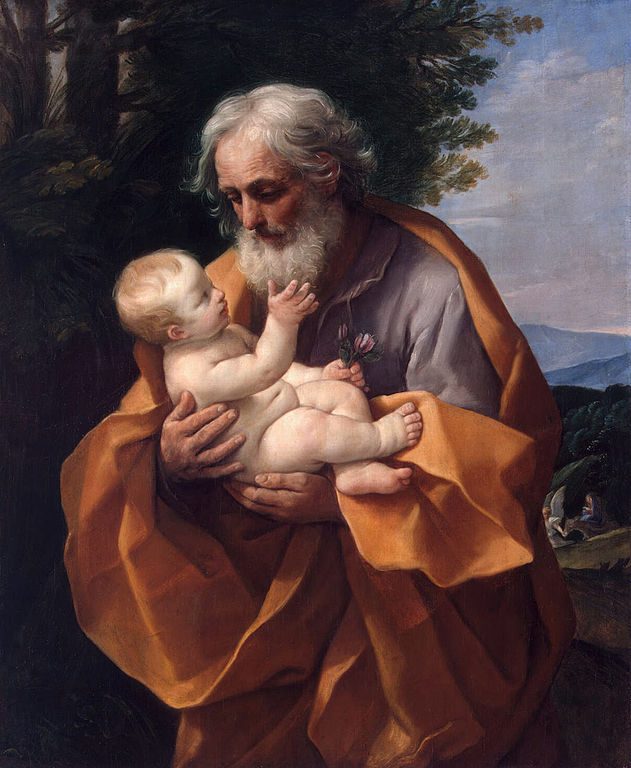 Saint Joseph with the Infant Jesus by Guido Reni, c 1635