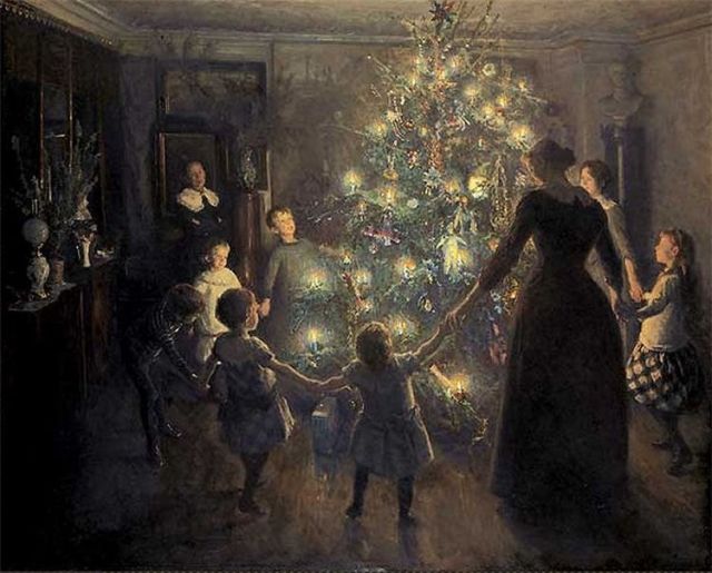 “Girotondo attorno all’albero di Natale” di Viggo Johansen