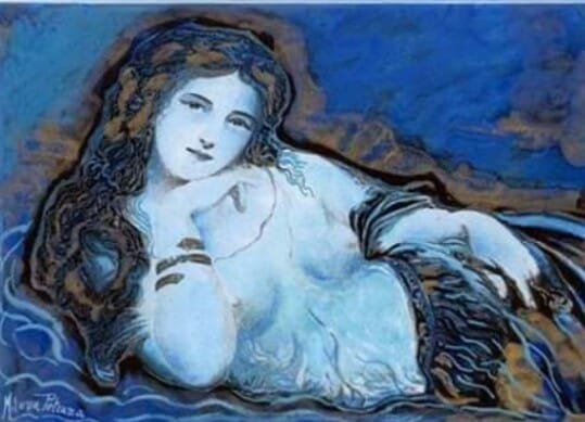 La dama dei miei sogni dipinto di Milena Petrarca
