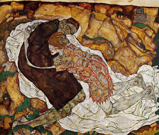 La morte e la fanciulla - Egon Schiele 1915