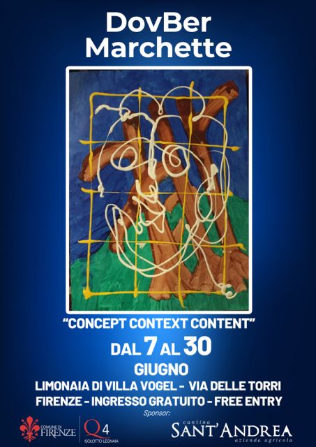Concept Context Content: DovBer Marchette in mostra alla Limonaia di Villa Vogel dal 7 al 30 giugno