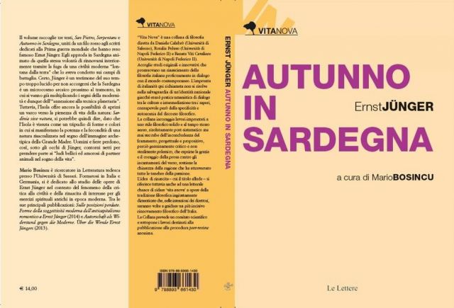 Autunno in Sardegna di Ernst Jünger prefazione di Mario Bosincu ed. Le Letterea