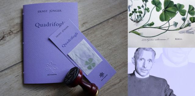 Presentazione libro ''Quadrifogli'' piccola gemma letteraria a firma di Ernst Jünger, edizioni De Piante