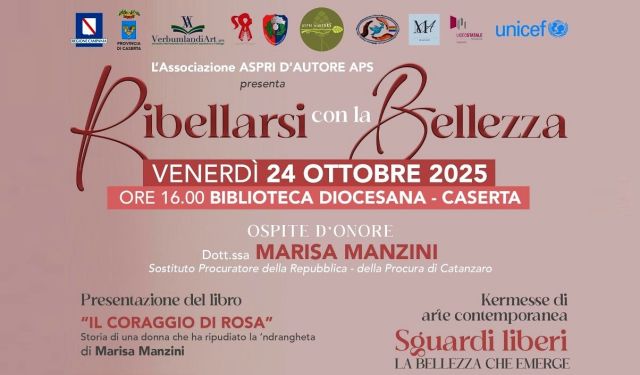 ''Ribellarsi con la bellezza'', l’arte contro le mafie, Biblioteca Diocesana di Caserta, 24 ottobre