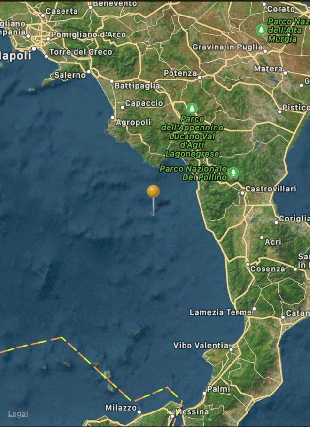 Terremoto di magnitudo tra 4.3 e 4.8 ore 06:31 IT del 25-10-2019, prov/zona Cosenza