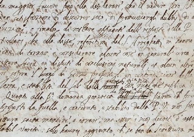 Trovata la lettera che costo' a Galileo l'accusa di eresia