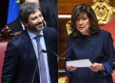 POLITICA. Camere: Casellati e Fico eletti presidenti. Lega e Fi: 'Coerenti e felici'