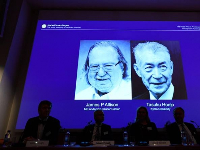 Il Nobel per la Medicina a James Allison e Tasuku Honjo per le terapie anticancro