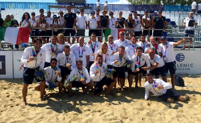 Giochi del Mediterraneo sulla spiaggia: L’Italia batte il Portogallo per 7-5 e si prende la medaglia d’oro Giochi del Mediterraneo sulla spiaggia: L’Italia batte il Portogallo per 7-5 e si prende la medaglia d’oro