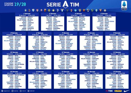 Calendario Serie A: partenza col botto, Juve va a Parma e Fiorentina-Napoli. Anche Inter-Lecce e Roma-Genoa