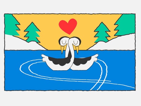 Il doodle di Google tra San Valentino e Olimpiadi